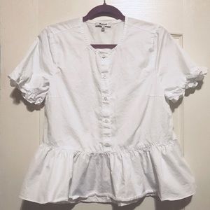 Madewell Studio Ruffle-Hem Top
